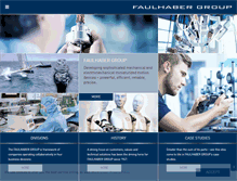 Tablet Screenshot of faulhaber-group.com